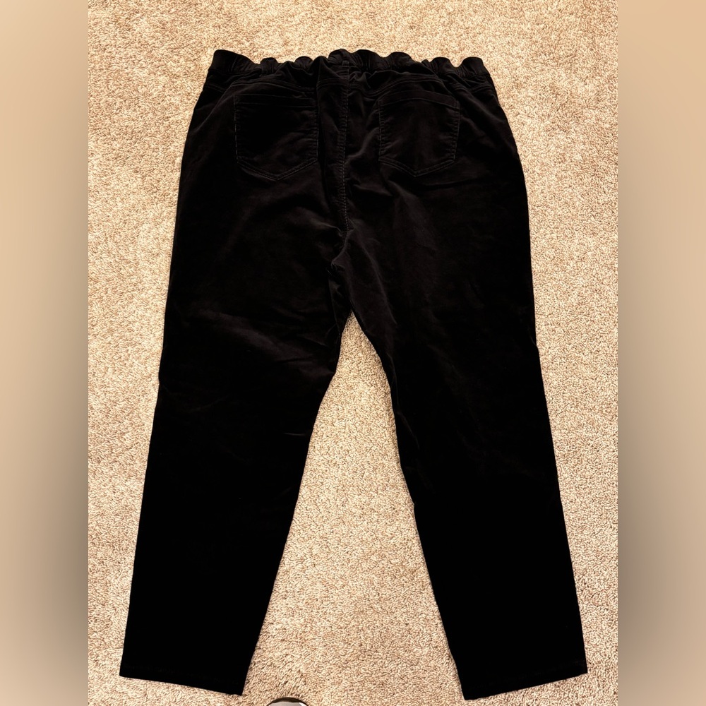 J.Jill corduroy pants women’s plus size 22 black with elastic waist cotton blend - Picture 6 of 6